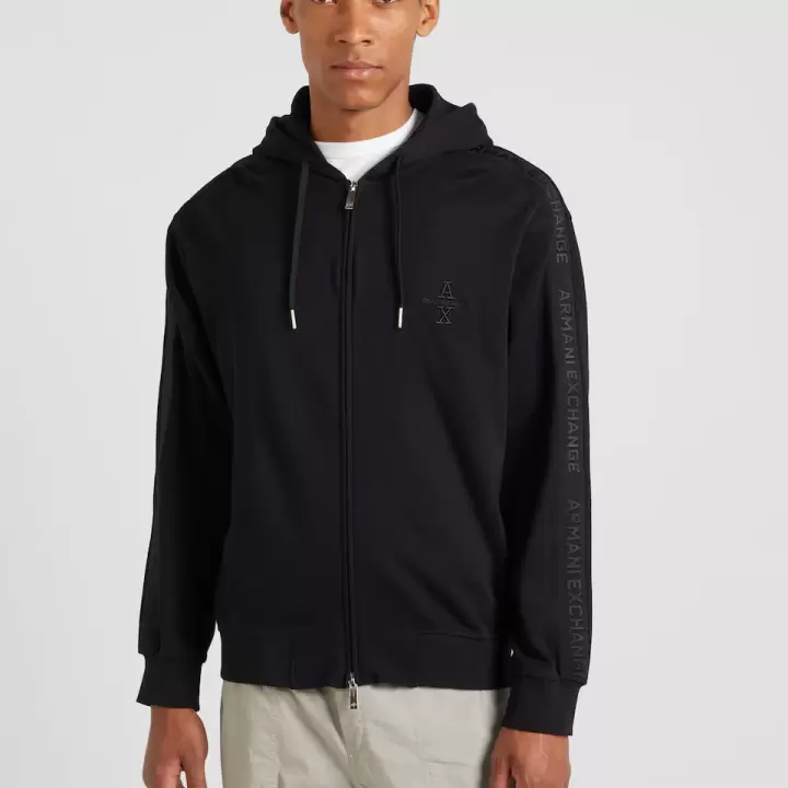 Armani Exchange - Hanorac pe negru