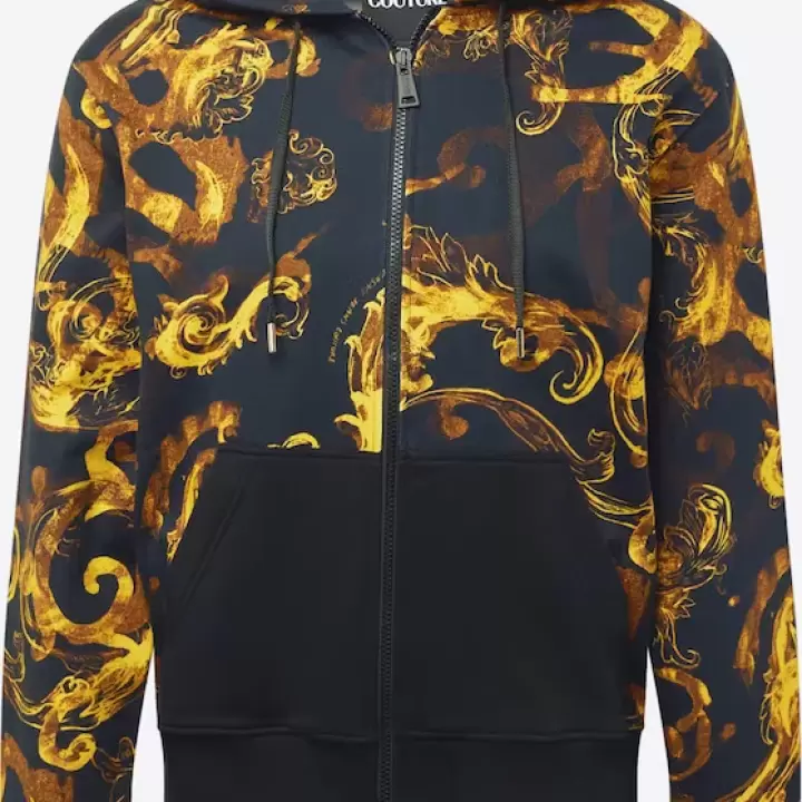 Versace Jeans Couture - Hanorac pe negru