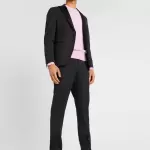 Michael Kors - Costum regular pe negru