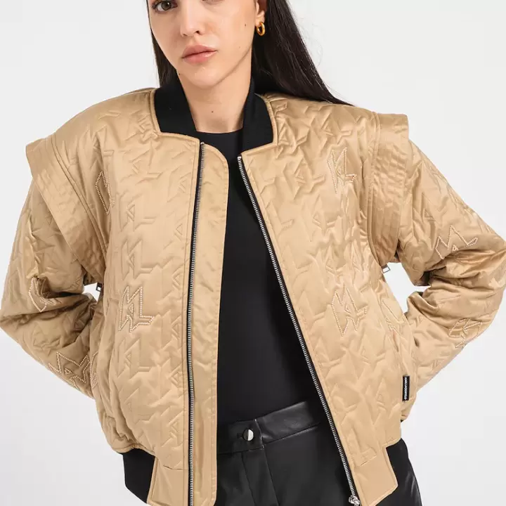 Karl Lagerfeld - Jacheta bomber cu maneci detasabile