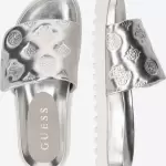 Guess - Saboți FABIO argintii