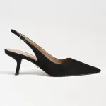 Sam Edelman - Pantofi cu varf ascutit si toc kitten bianka negri
