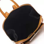 Massimo Castelli - Rucsac din piele cu buzunar exterior