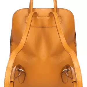Massimo Castelli - Rucsac din piele cu buzunar exterior
