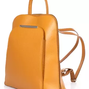 Massimo Castelli - Rucsac din piele cu buzunar exterior
