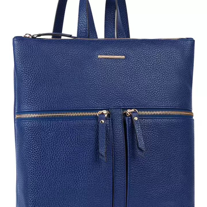 Geox - Rucsac din piele cu buzunare cu fermoar Irenie