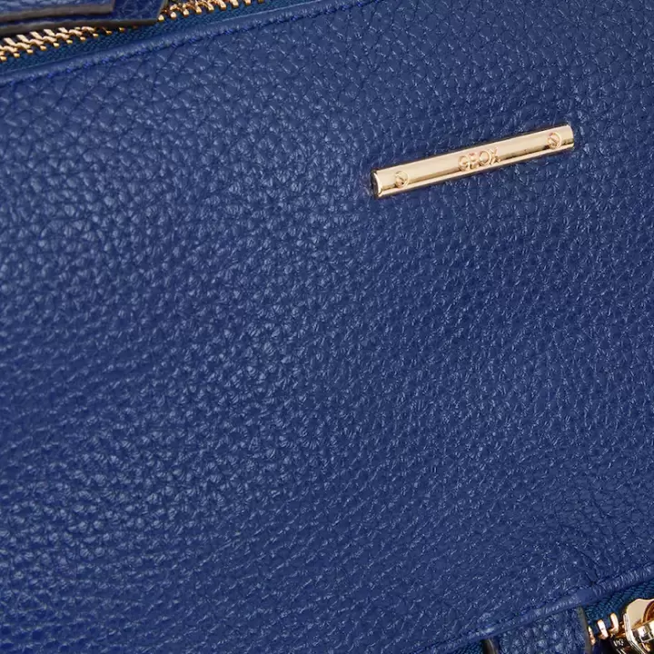 Geox - Rucsac din piele cu buzunare cu fermoar Irenie