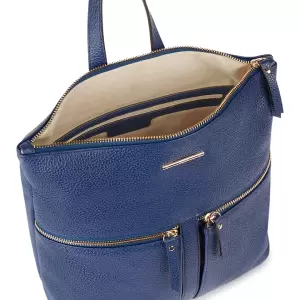 Geox - Rucsac din piele cu buzunare cu fermoar Irenie
