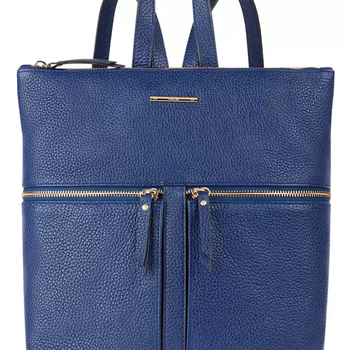 Geox - Rucsac din piele cu buzunare cu fermoar Irenie