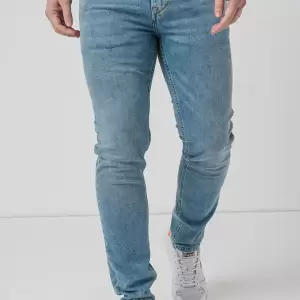 Blugi slim fit cu aspect decolorat - Pepe Jeans