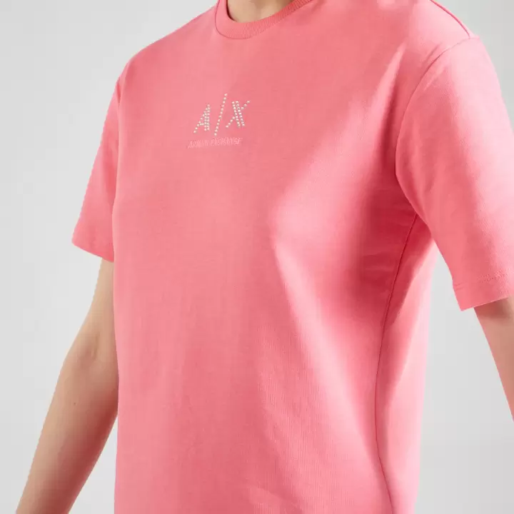 Armani Exchange - Rochie pe rosu/alb