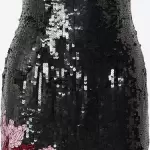 Nasty Gal - Rochie de cocktail mov orhidee / roșu carmin / negru