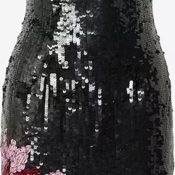 Nasty Gal - Rochie de cocktail mov orhidee / roșu carmin / negru