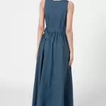 United Colors of Benetton Rochie maxi din amestec de in