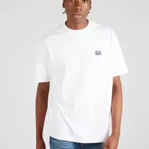 Boss - Tricou alb/negru