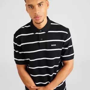 Boss - Tricou Polo alb si negru