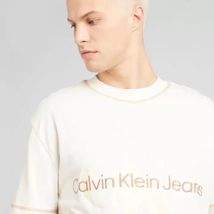 Calvin Klein - Tricou pe alb/negru