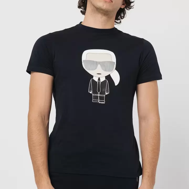 Karl Lagerfeld - Tricou de bumbac cu imprimeu