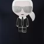 Karl Lagerfeld - Tricou de bumbac cu imprimeu