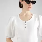 Ralph Lauren - Tricou alb murdar